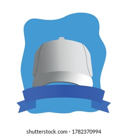 sport cap branding isolated icon vector illustration design