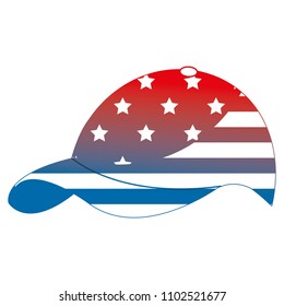 sport cap with USA flag
