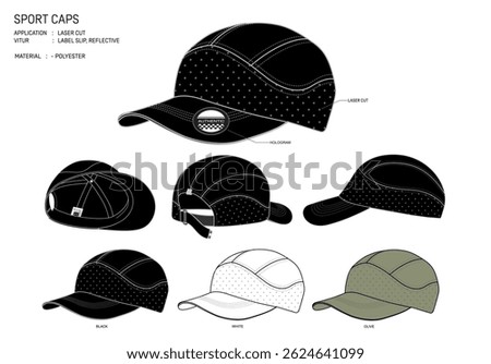 SPORT CAPS MOCKUP DESIGN WITH COMBO COLOUR