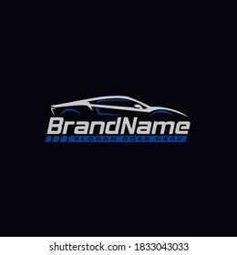 sport car auto vehicle company logo concept stock illustration