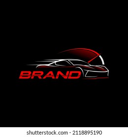 sport car automotive  logo template, very suitable for automotive companies