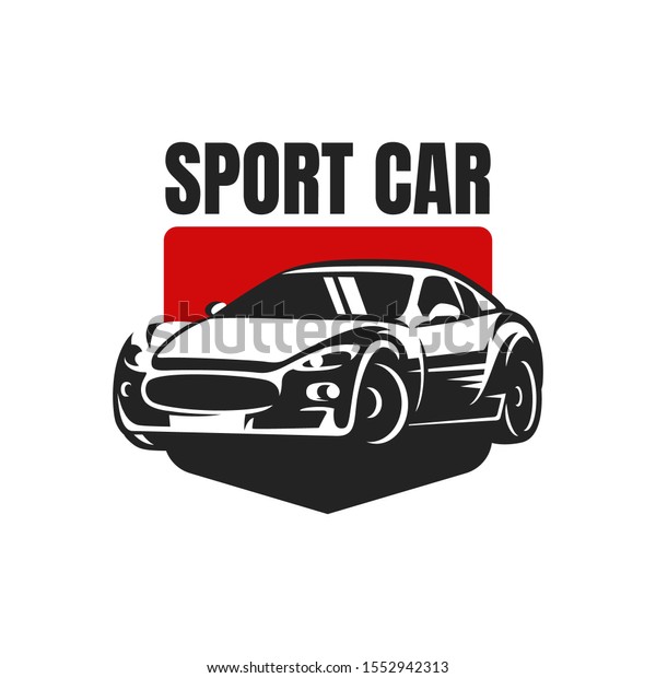 Sport car badge
logo design vector
illustration