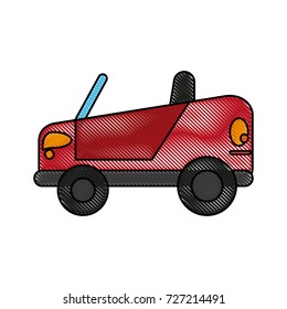 Sport car cabriolet cartoon