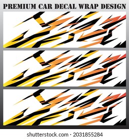 sport car decal abstract geometric style