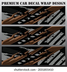 sport car decal abstract geometric style