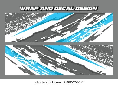 Sport car decal abstract geometric style. grunge Geometric livery  pattern vector illustration EPS 10