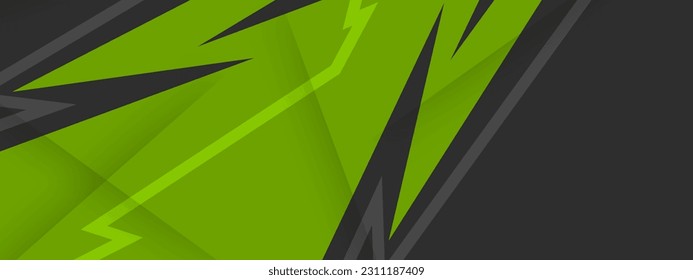 Sport car decal grey green abstract geometric style. Print vinyl and decal