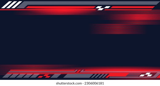 Sport car decal stripes. Speed lines, racing tuning strips and car sticker vector set. Yellow vehicle marking elements for transport modifying isolated on black. Automobile identity