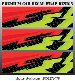 sport car decal wrap design vector