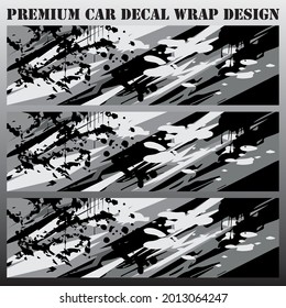 sport car decal wrap design vector