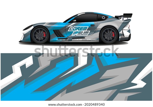 sport car decal wrap design\
vector