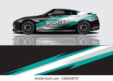 Sport Car Decal Wrap Vector 