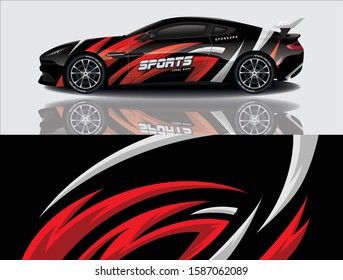 Sport Car Decal Wrap Vector Design