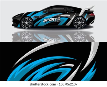 Sport Car Decal Wrap Vector Design