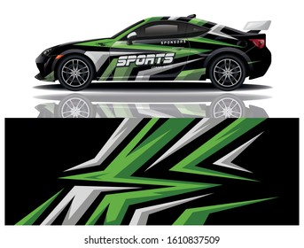 Sport Car Decal Wrap Vector Design