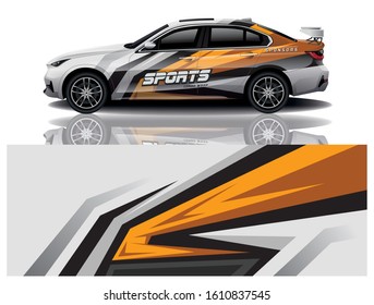 Sport Car Decal Wrap Vector Design