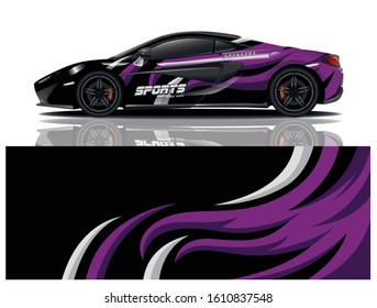 Sport Car Decal Wrap Vector Design