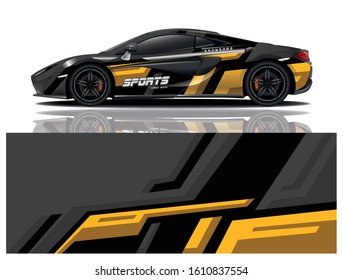 Sport Car Decal Wrap Vector Design