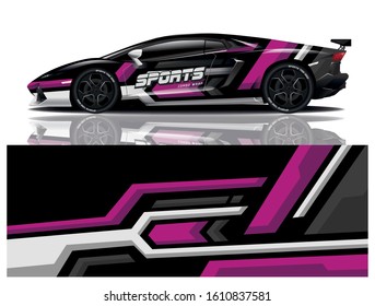 Sport Car Decal Wrap Vector Design