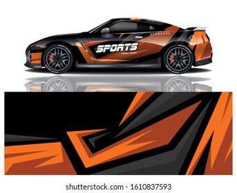 Sport Car Decal Wrap Vector Design