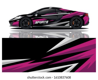 Sport Car Decal Wrap Vector Design