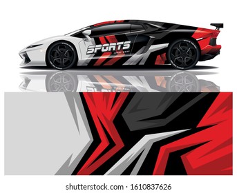 Sport Car Decal Wrap Vector Design