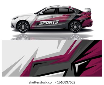 Sport Car Decal Wrap Vector Design