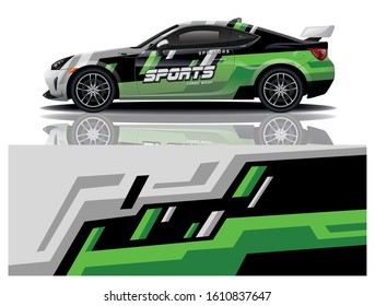 Sport Car Decal Wrap Vector Design