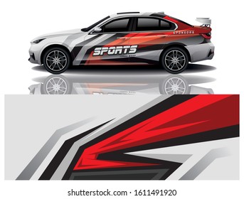 Sport Car Decal Wrap Vector Design 