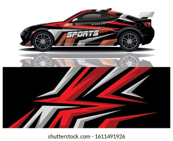 Sport Car Decal Wrap Vector Design 