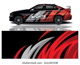 Sport Car Decal Wrap Vector Design 