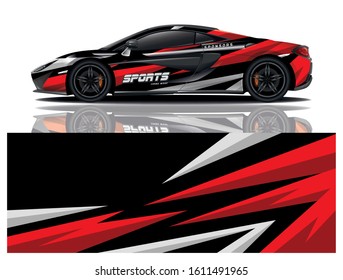 Sport Car Decal Wrap Vector Design 