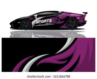 Sport Car Decal Wrap Vector Design