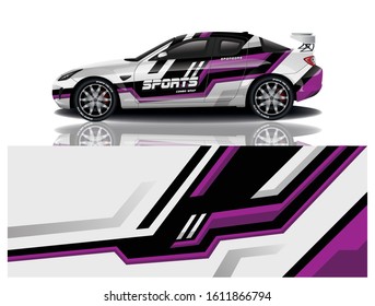 Sport Car Decal Wrap Vector Design