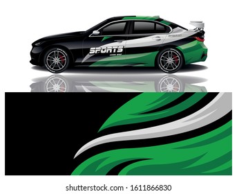 Sport Car Decal Wrap Vector Design