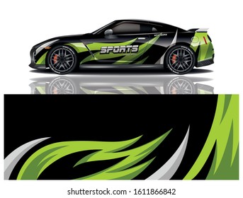 Sport Car Decal Wrap Vector Design