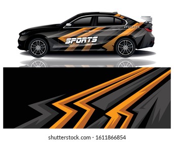 Sport Car Decal Wrap Vector Design