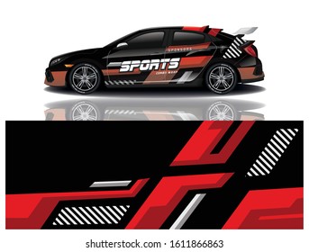 Sport Car Decal Wrap Vector Design