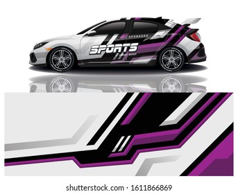 Sport Car Decal Wrap Vector Design