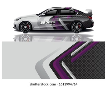 Sport Car Decal Wrap Vector Design 