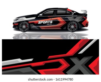 Sport Car Decal Wrap Vector Design 