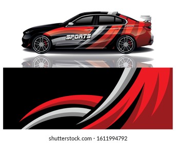 Sport Car Decal Wrap Vector Design 