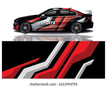 Sport Car Decal Wrap Vector Design 