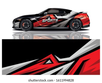 Sport Car Decal Wrap Vector Design 