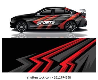 Sport Car Decal Wrap Vector Design 