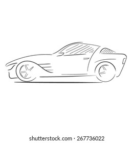 Sport car design concept. EPS10 vector illustration