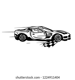 Sport Car Drag Race Win