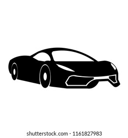 sport car flat design vector icon