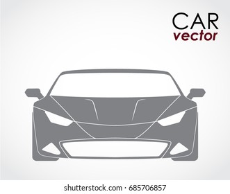 sport car front shape icon