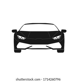 Sport Car Front View Vector